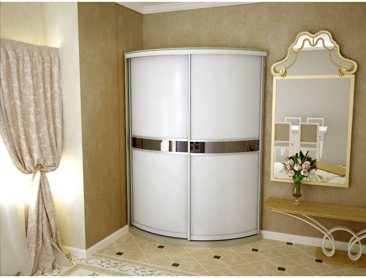 Радиусный шкаф 1200x1200 3 двери