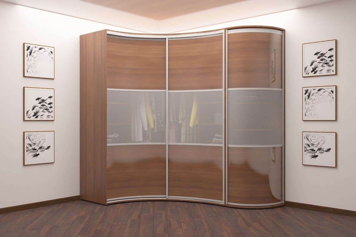 Шкаф-купе радиусный 3-3