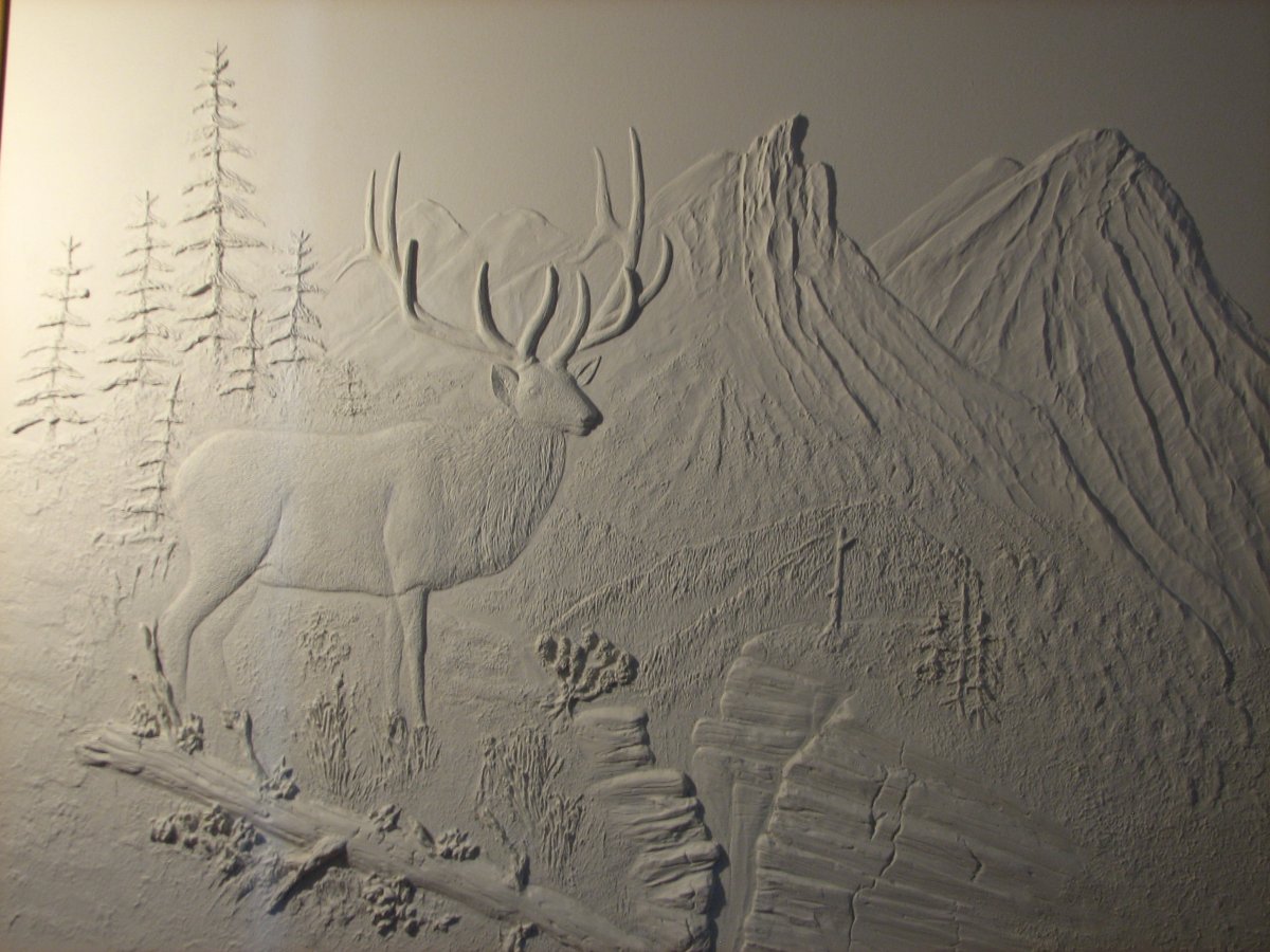 Барельеф природа горы