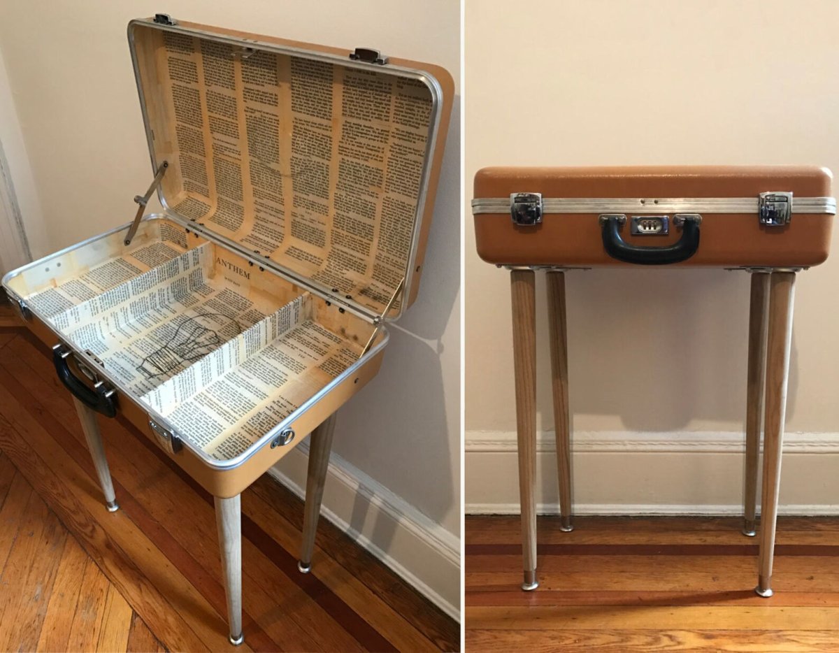 Чемодан стол в стиле лофт