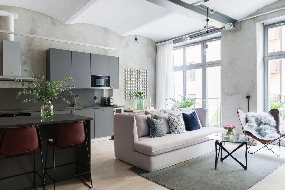 Интерьер маленькой кухни 10 кв.м с диванчиком