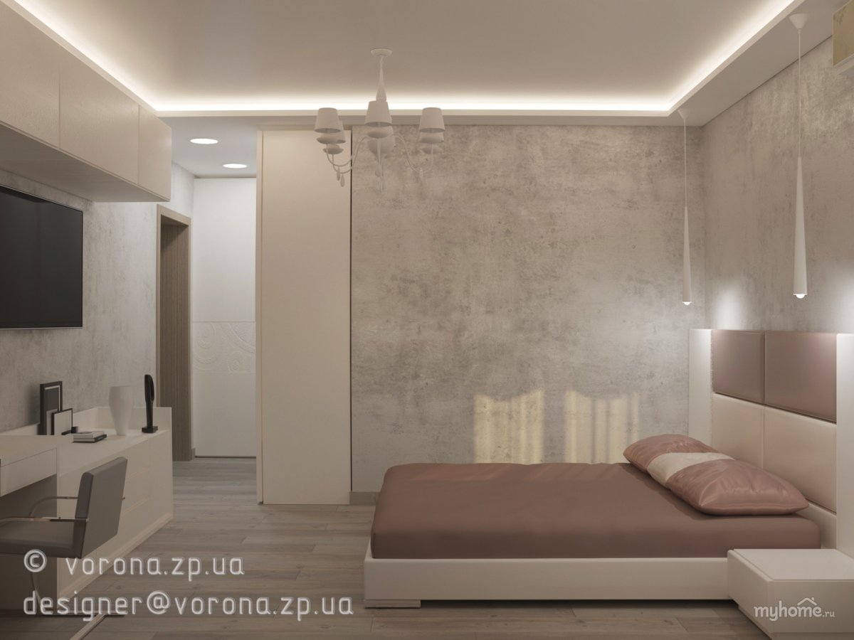 Цвет мокко в интерьере спальни