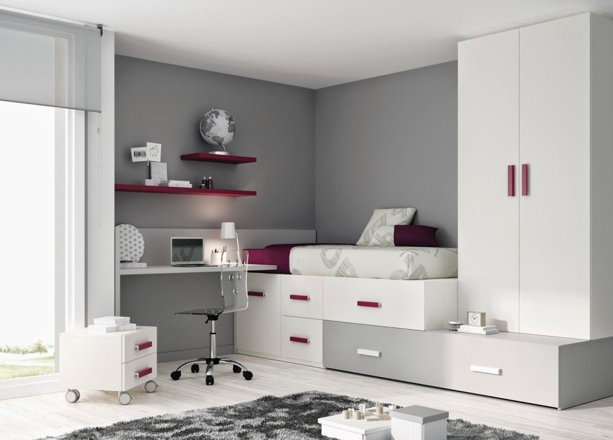 Спальня подростка в скандинавском стиле