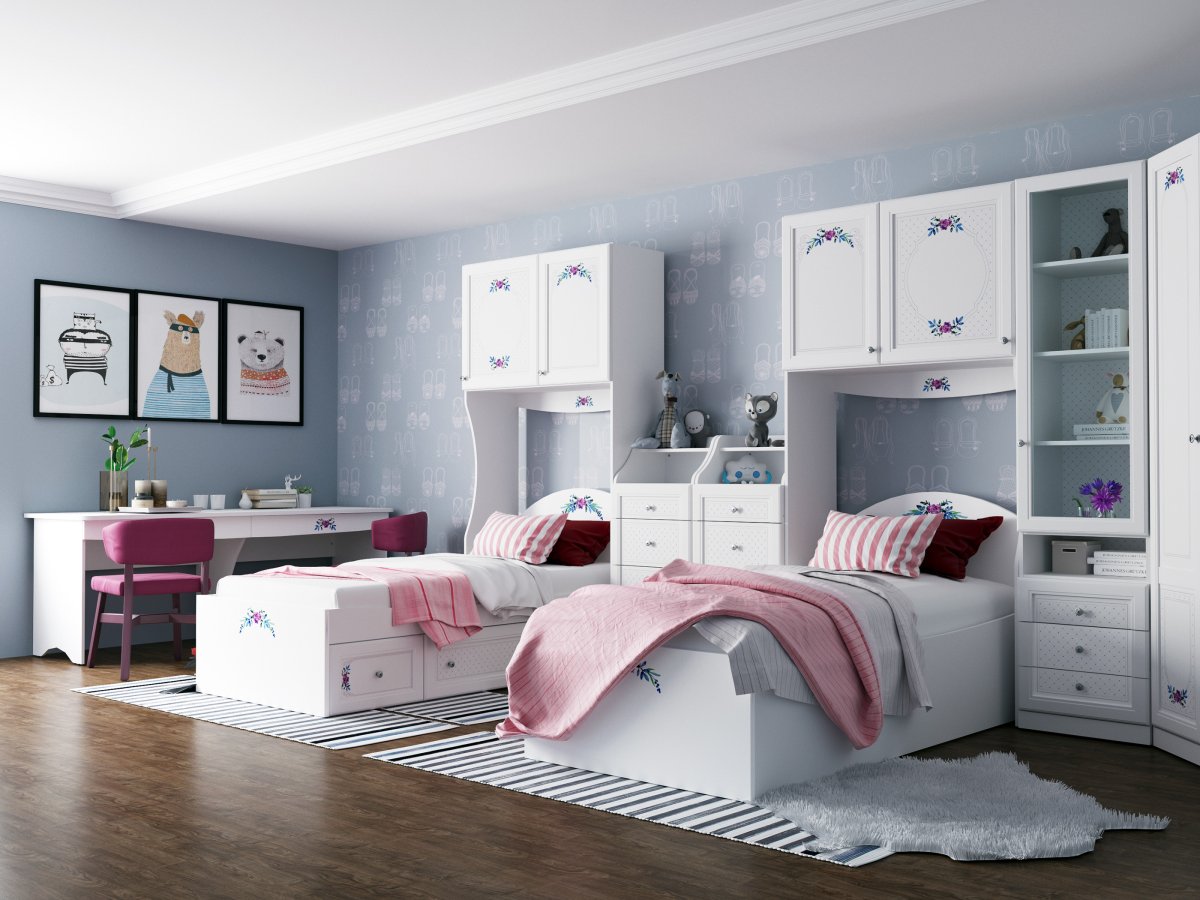 Белая комната для подростка