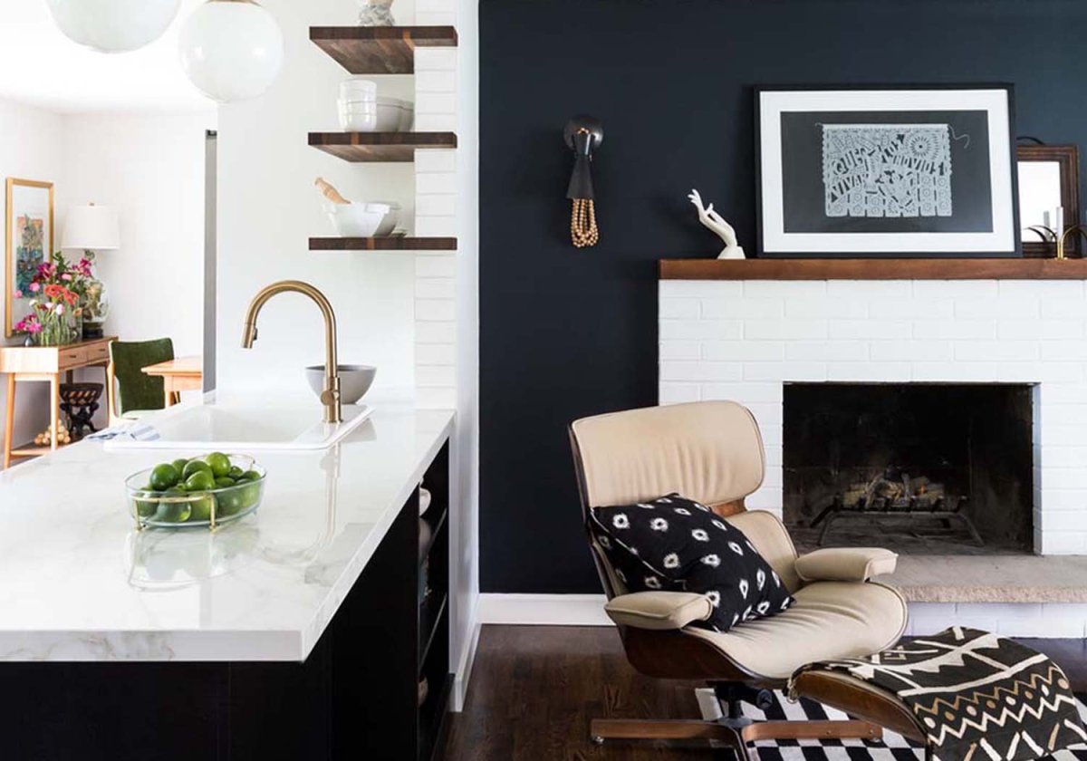 Белый кирпич в интерьере