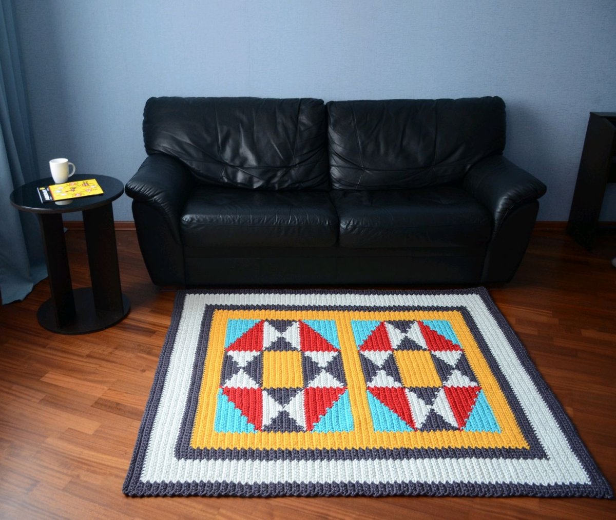 Вязаные коврики