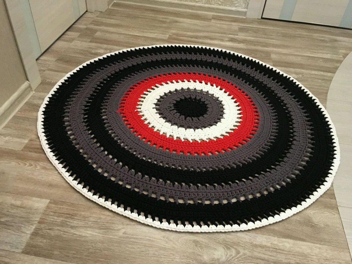 Вязаные половички Радуга