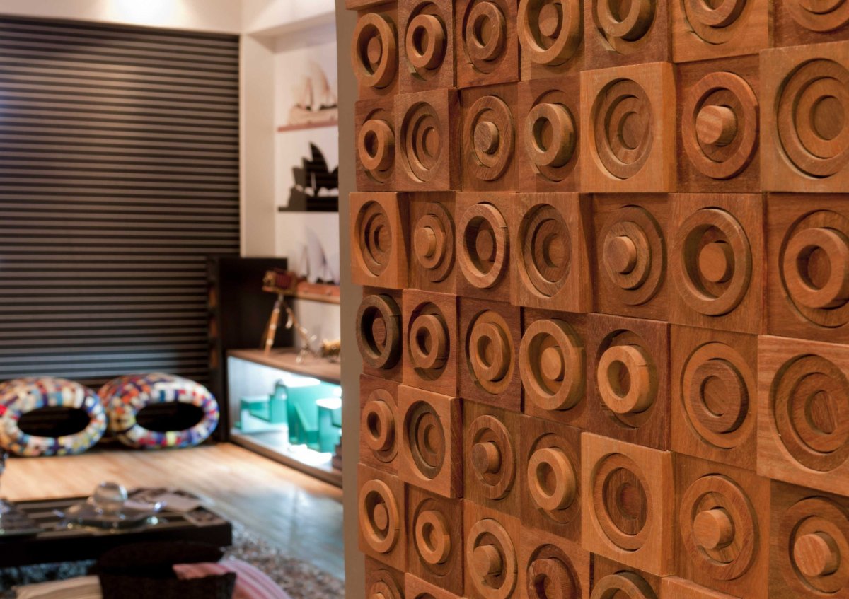 Декор стен кругами