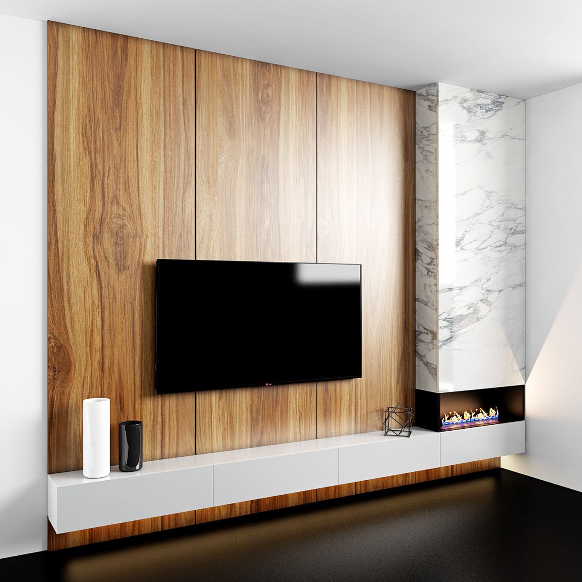 Панель за телевизором