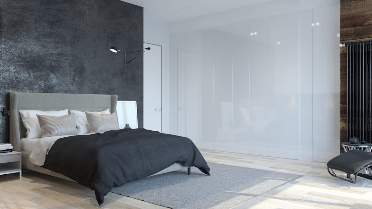 Акцентная стена в стиле лофт