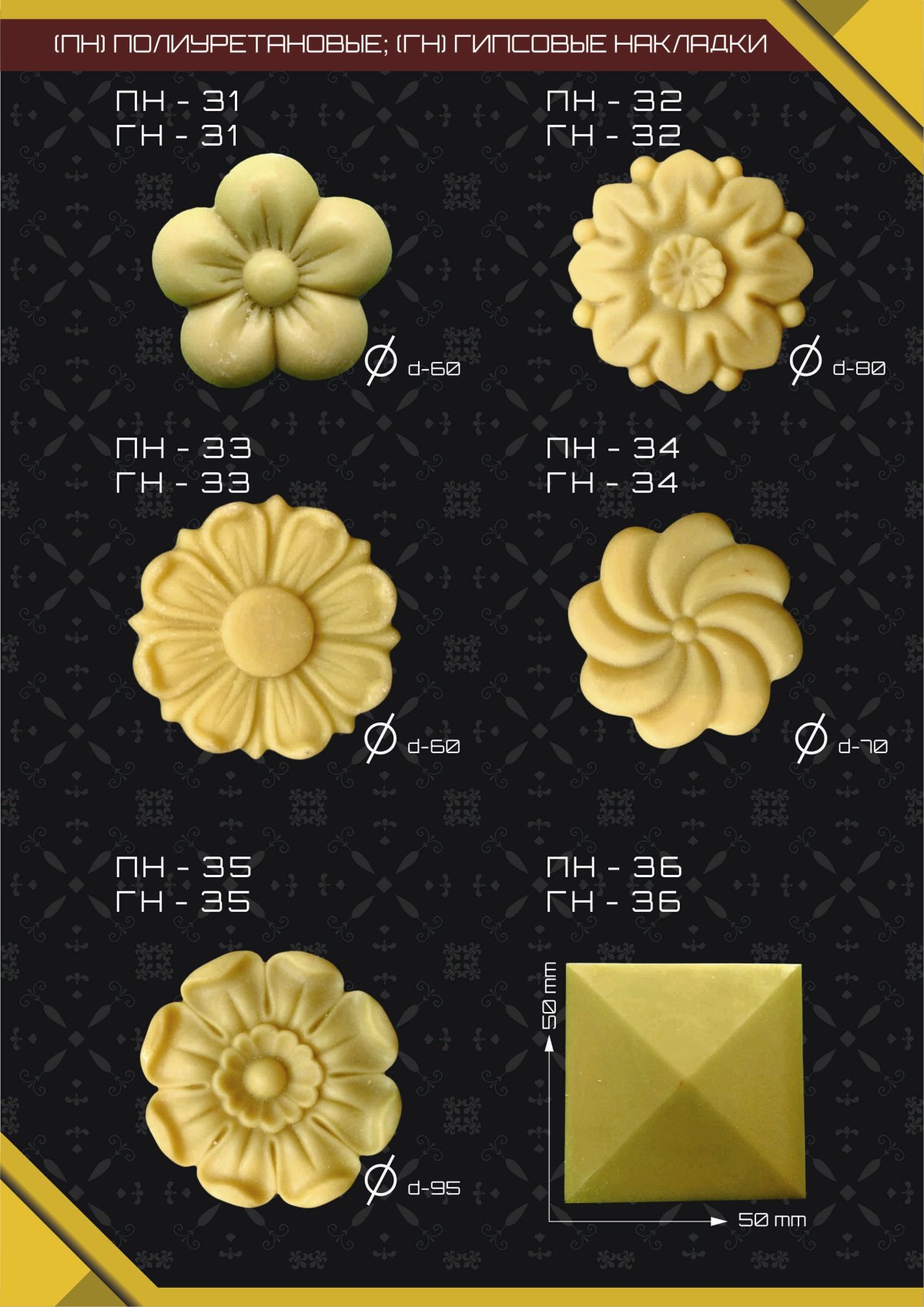 Гипсовые накладки на мебель