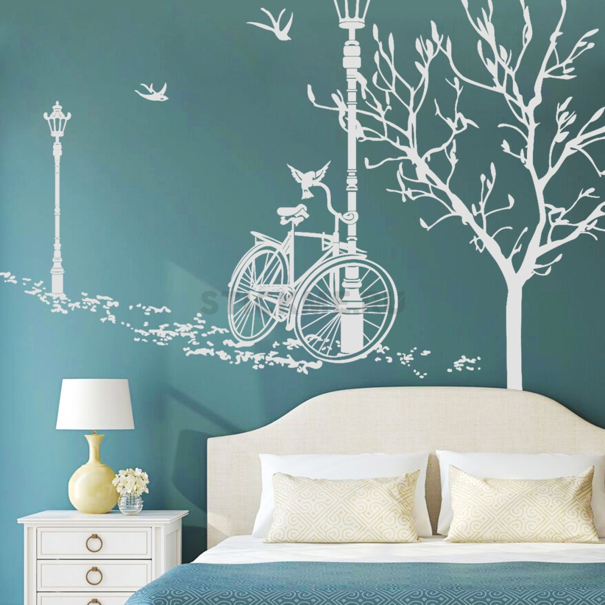 Лёгкая стильная роспись стен для начинающих