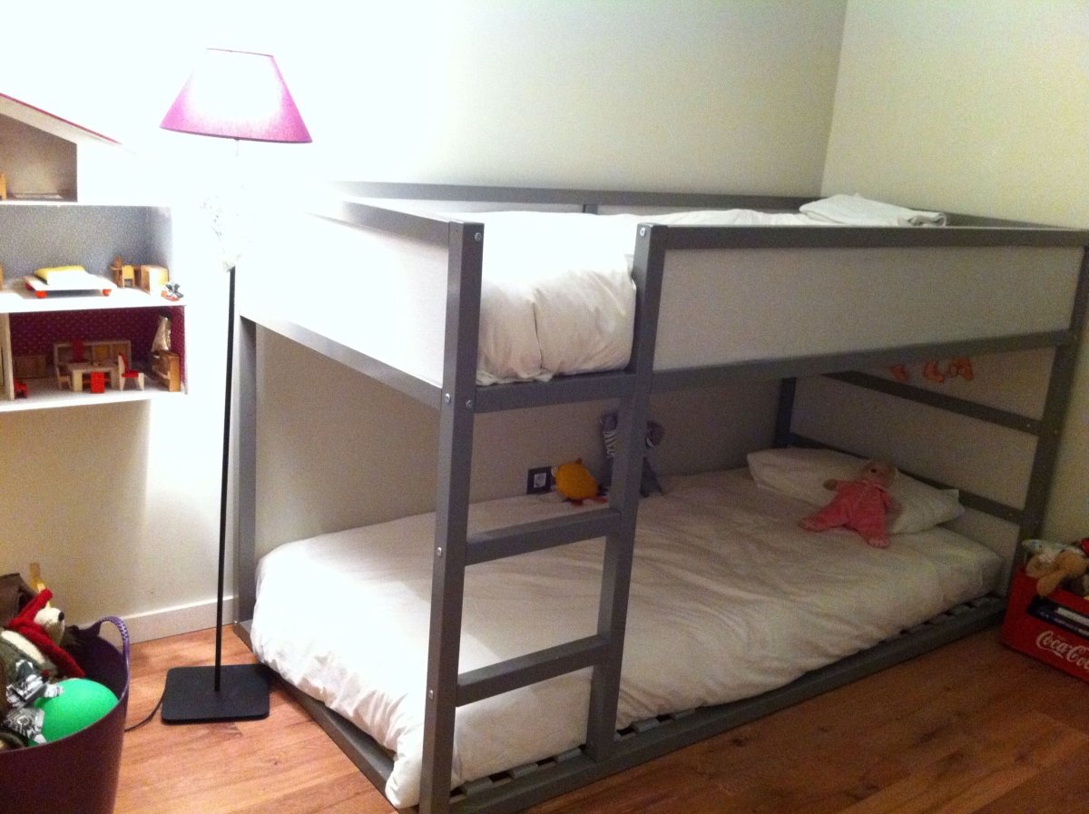Переделка двухъярусной кровати икеа