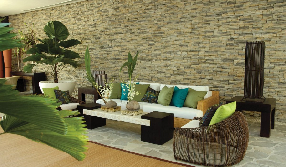 Цветной кирпич в интерьере