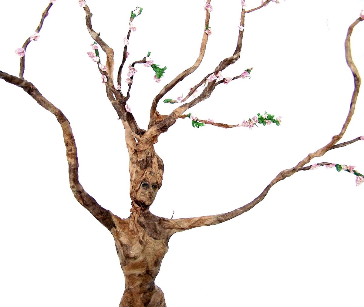 Гипсовое дерево на стене