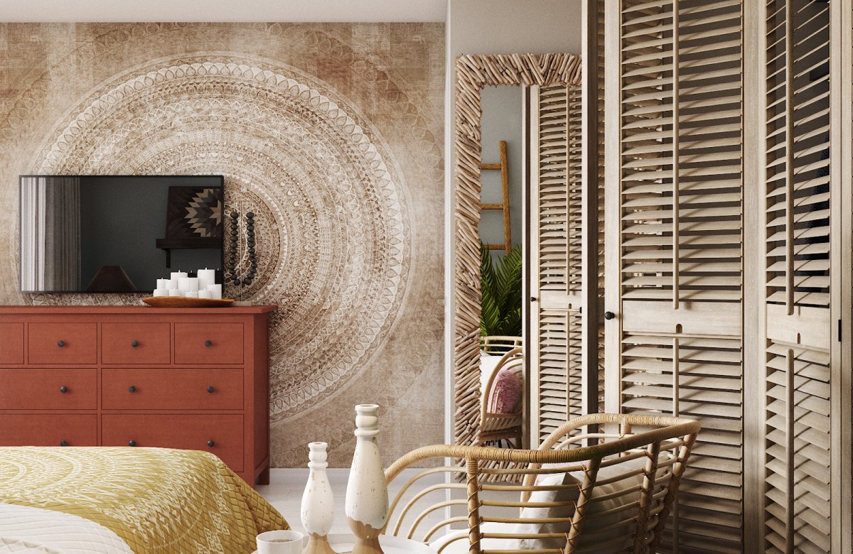 Плавные формы в интерьере стен