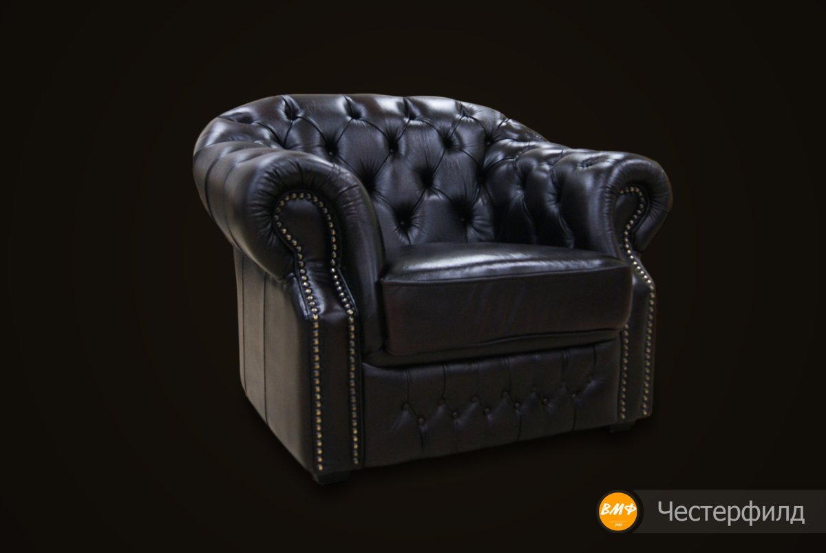 Кресло Chesterfild (Честерфилд) Ch 203-1 кожаный артикул: Puf-сh203-1