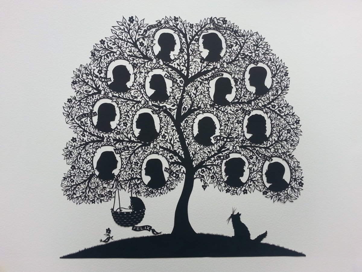 Декоративное панно дерево чёрное