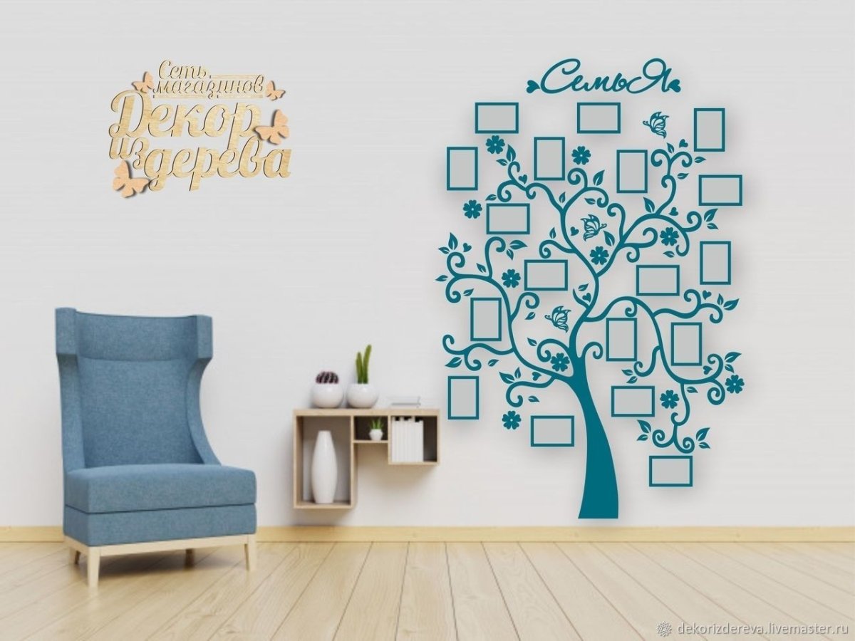Украшение на стену в виде дерева