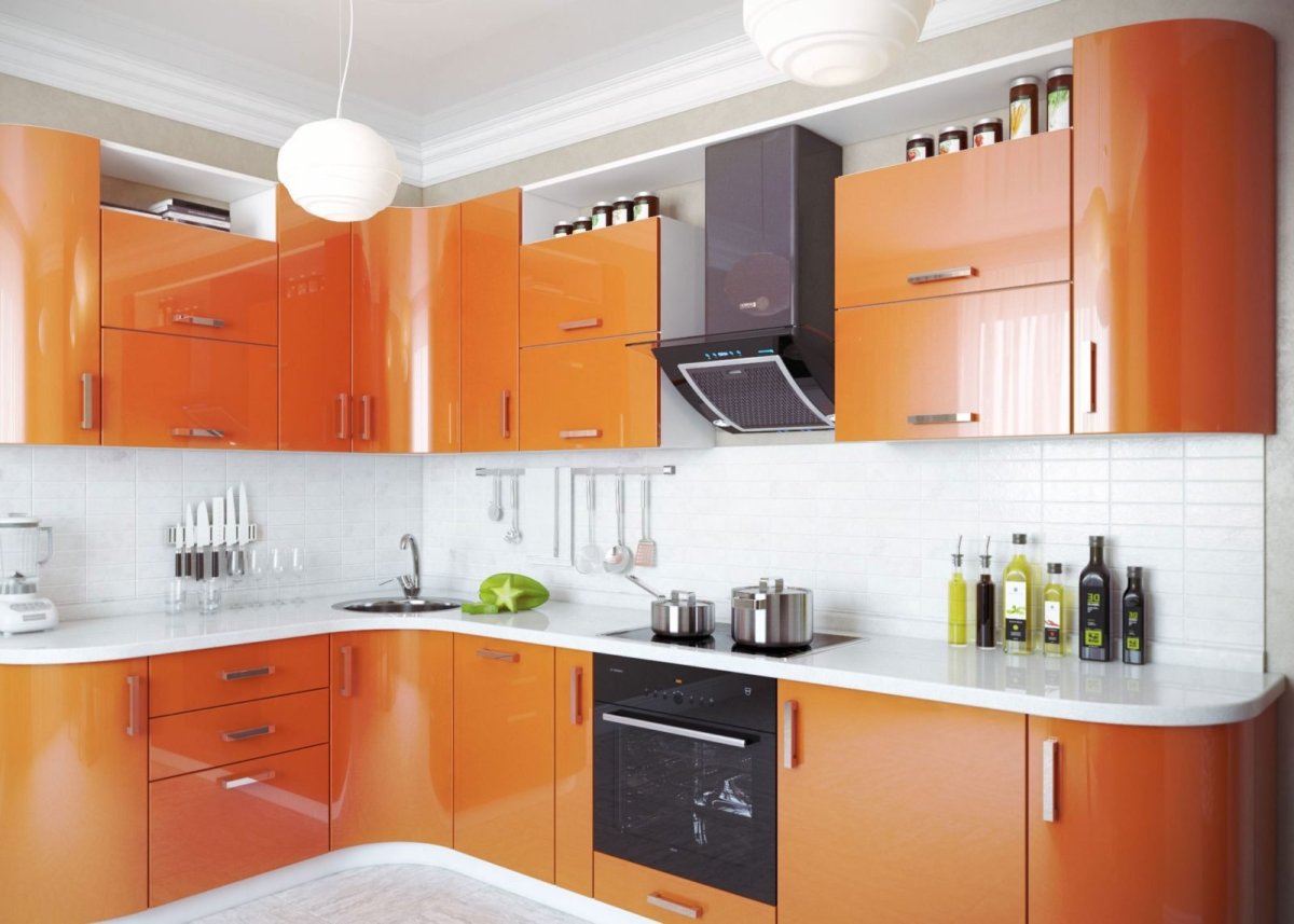 Оранжевая кухня