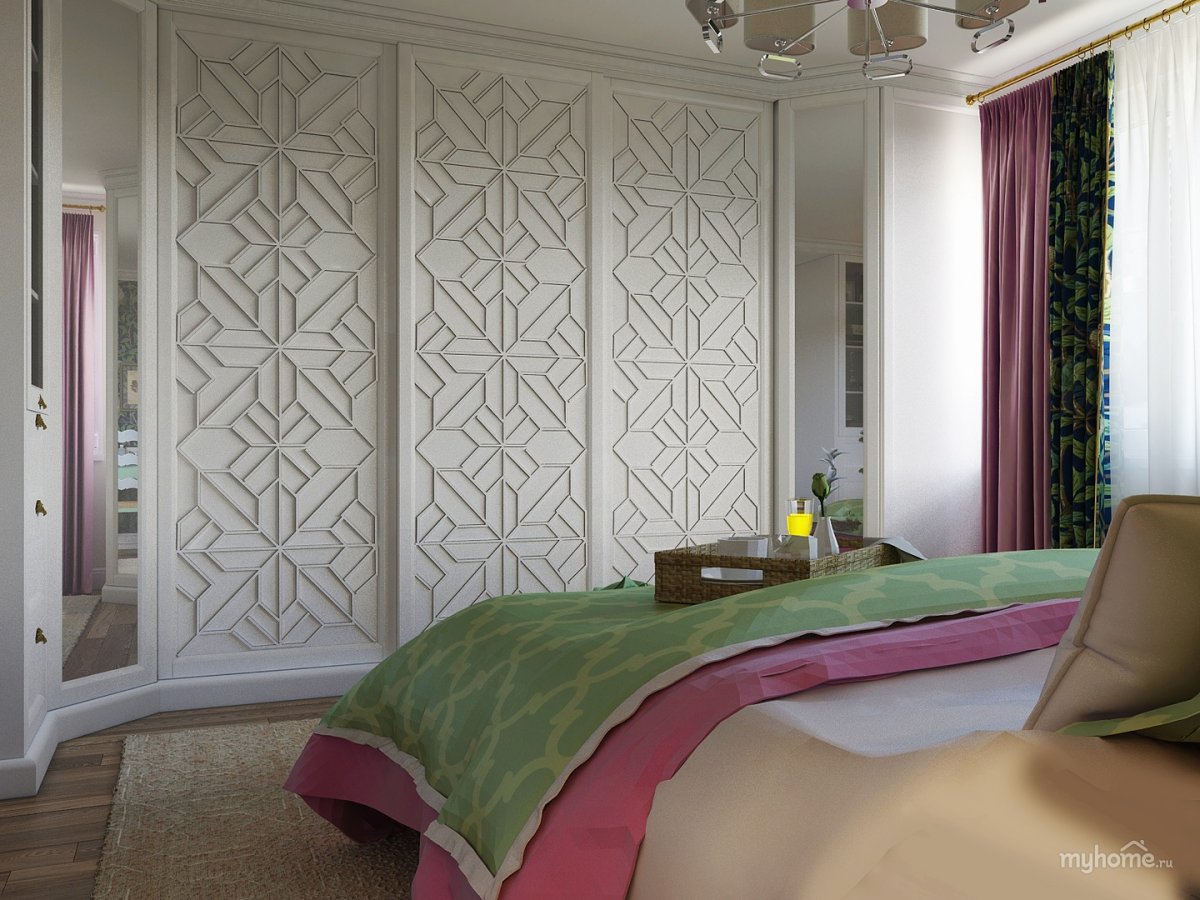 Шкаф в спальню арт деко