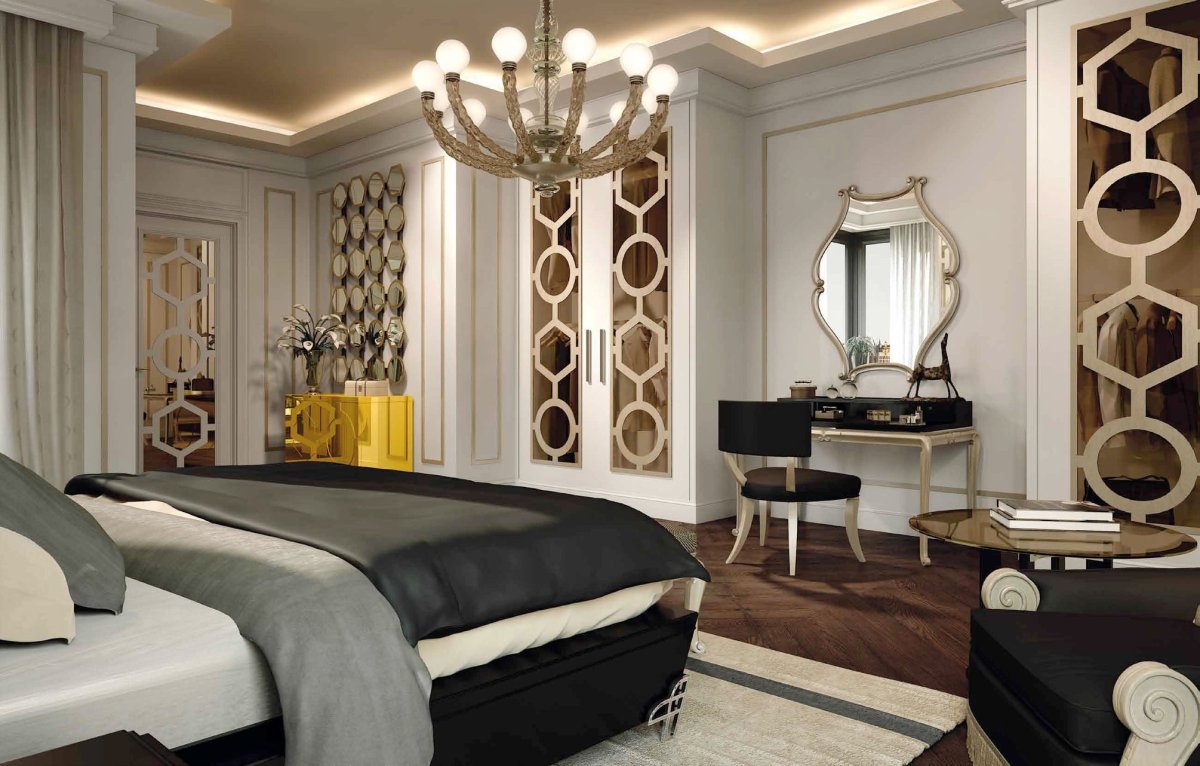 Двери для гардероба арт деко