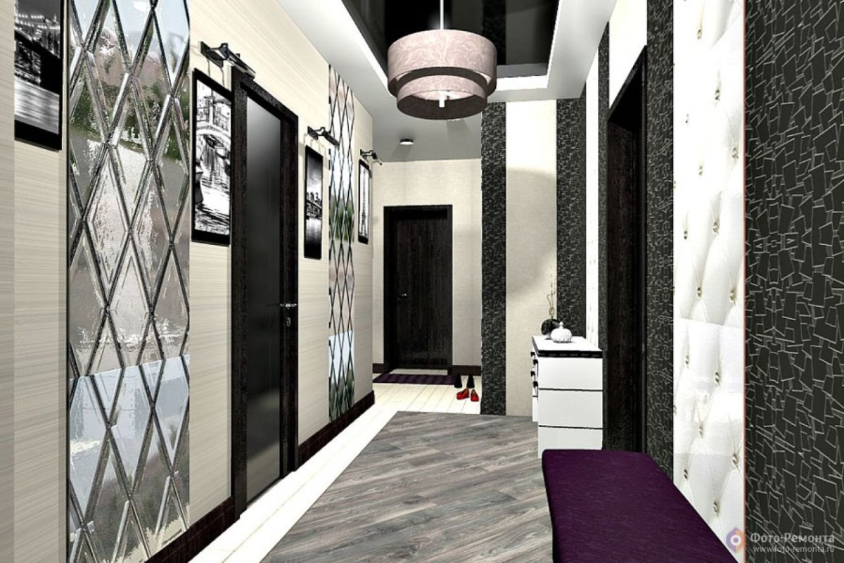 Перегородка в комнате в стиле арт деко