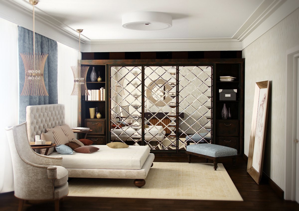 Встроенный шкаф купе классика