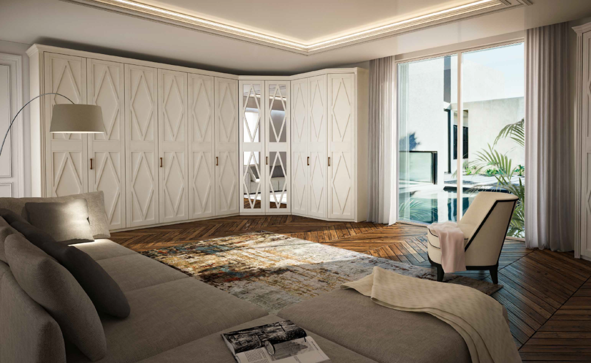 Встроенный шкаф ар деко