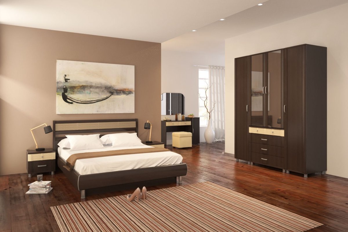 Спальня в цвете венге