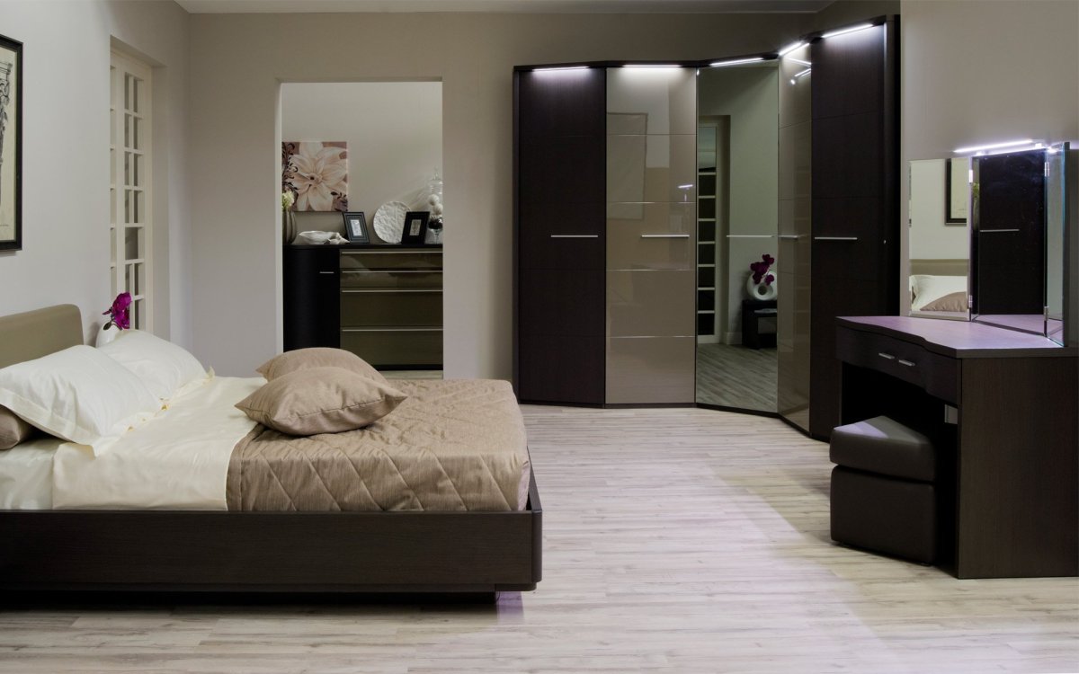 Сочетание венге в интерьере