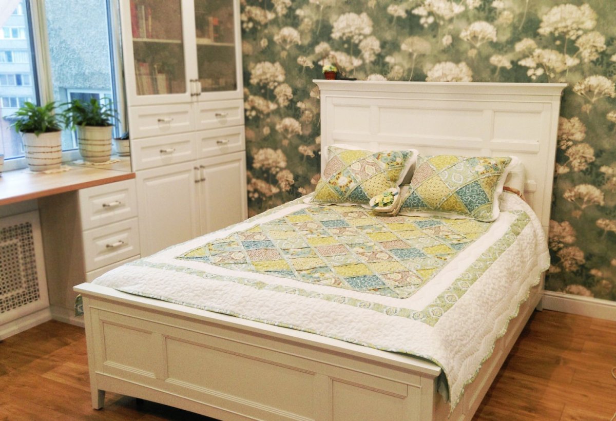 Покрывало на кровать с изножьем