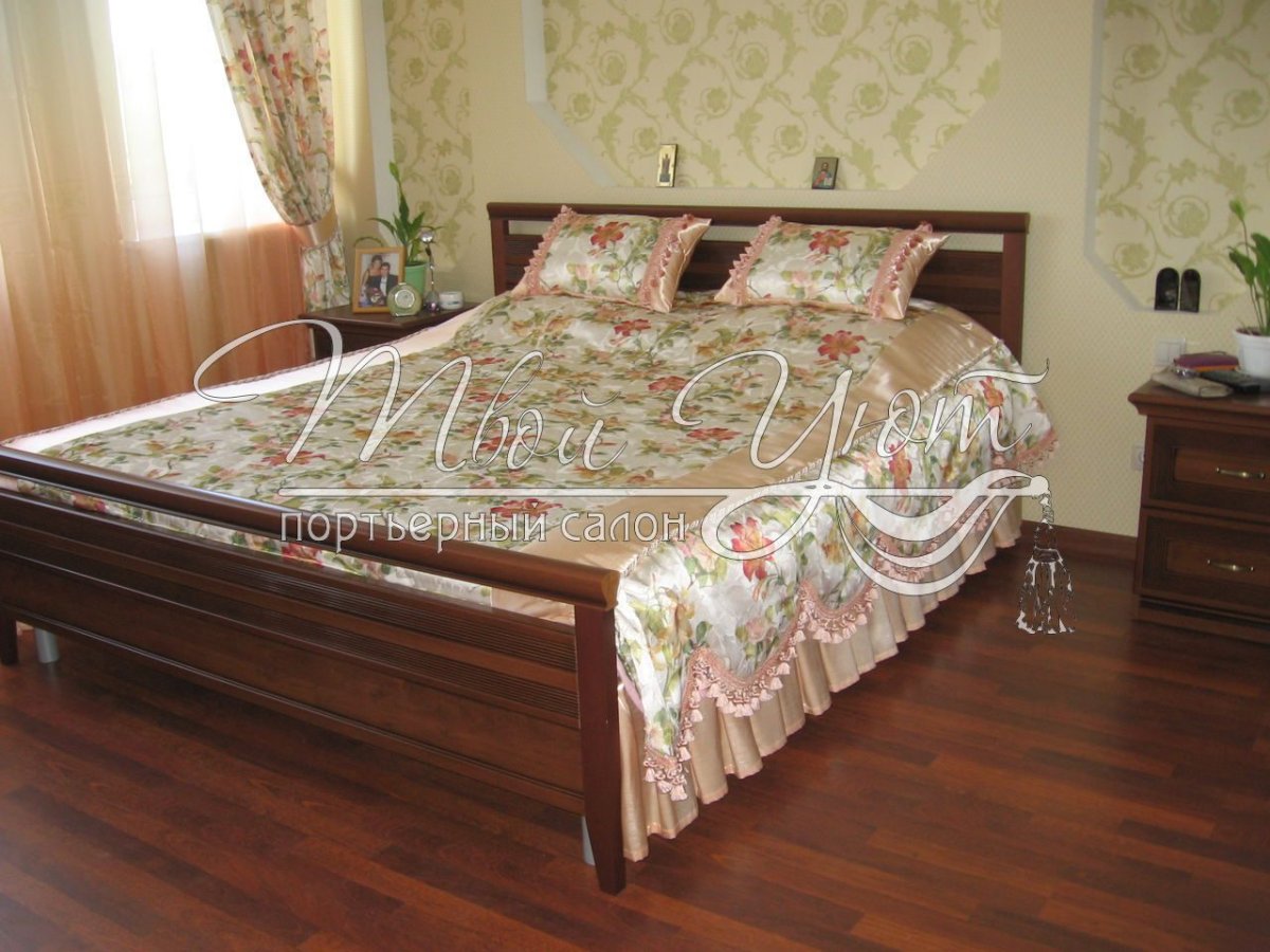 Покрывало на кровать с изножьем в спальню