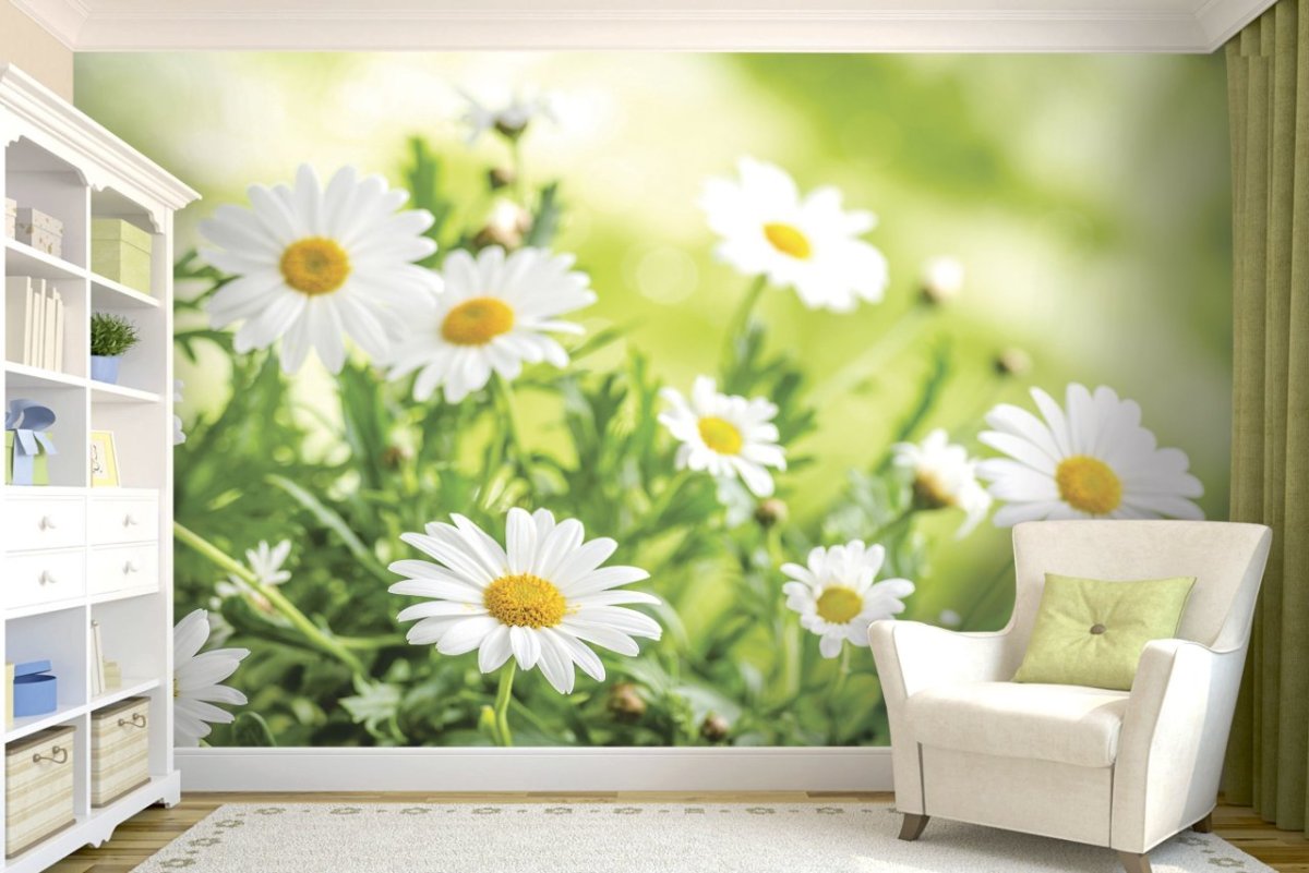 Ромашки в интерьере