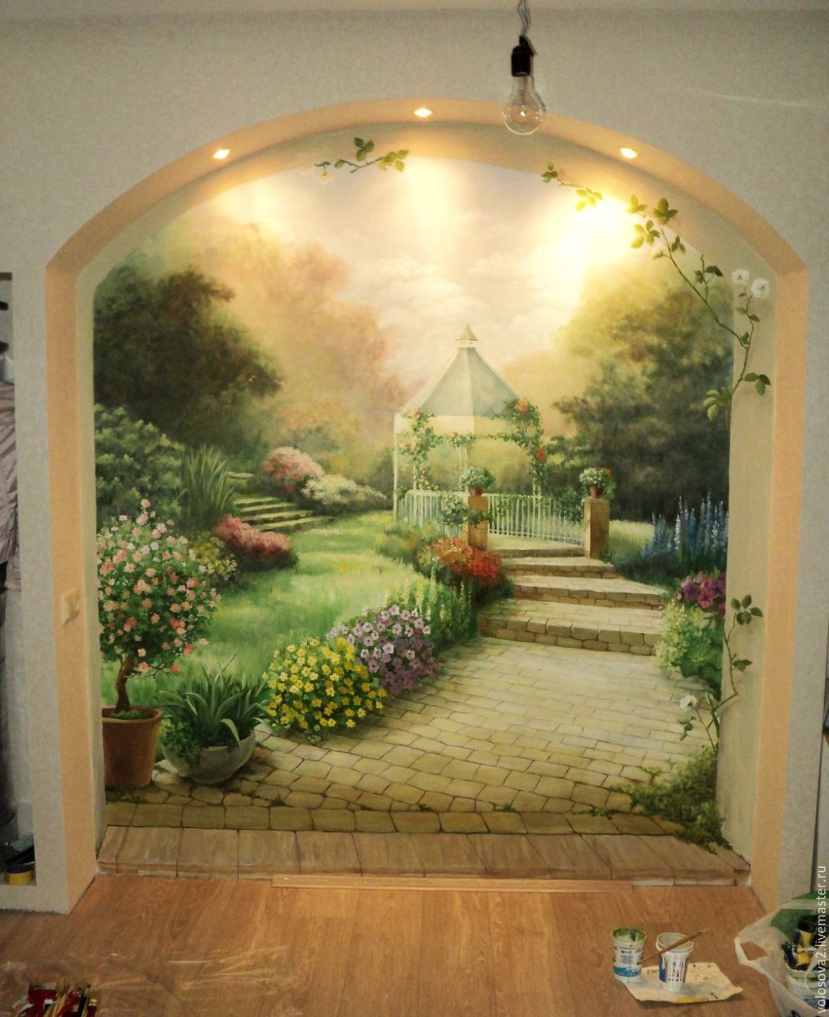 Травяная роспись стен