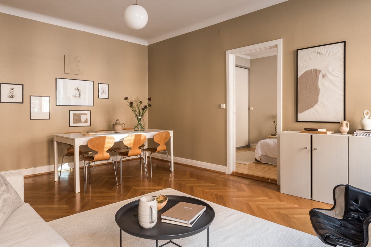 Поерашенные стены на кухни