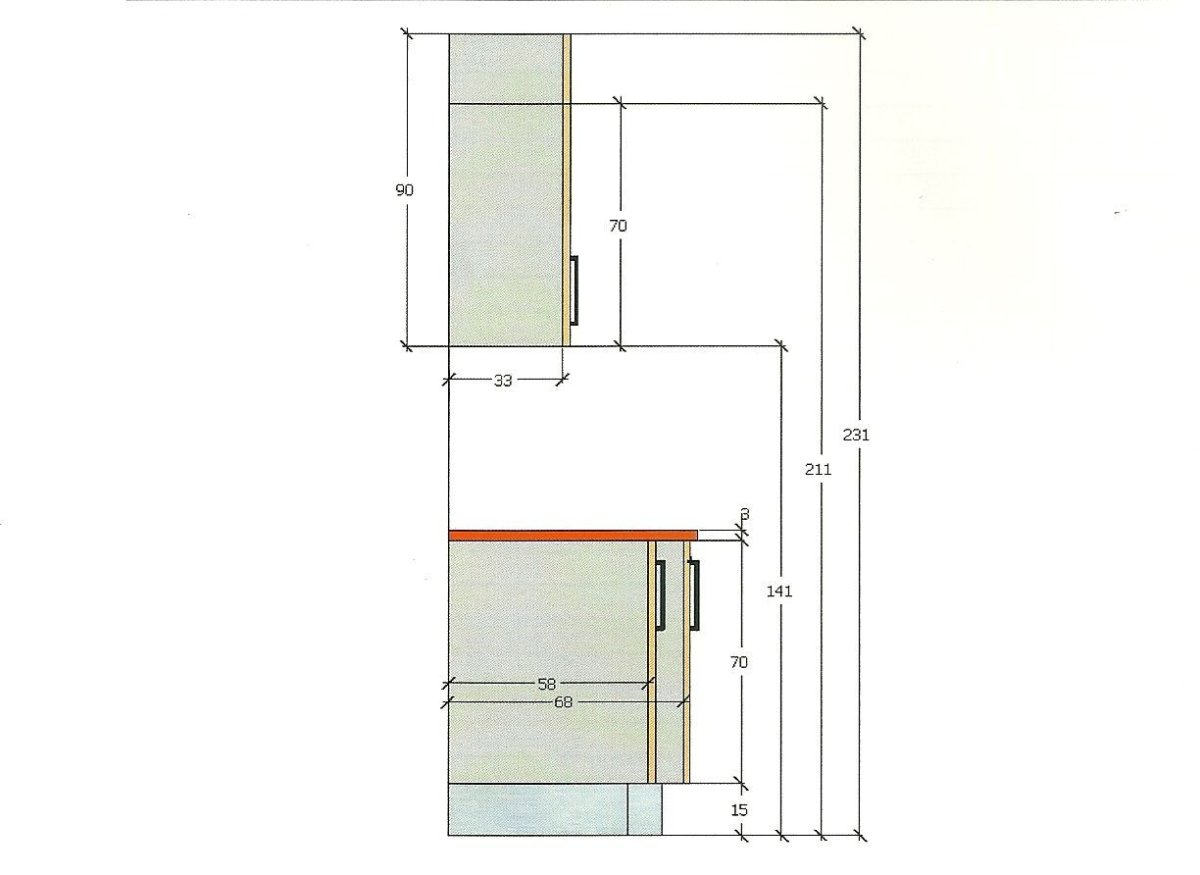Закарнизная ниша с подсветкой чертеж