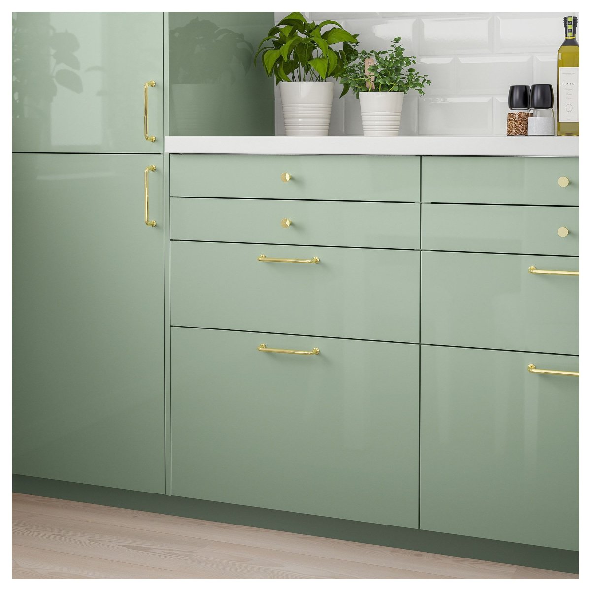 Кухня оливкового цвета