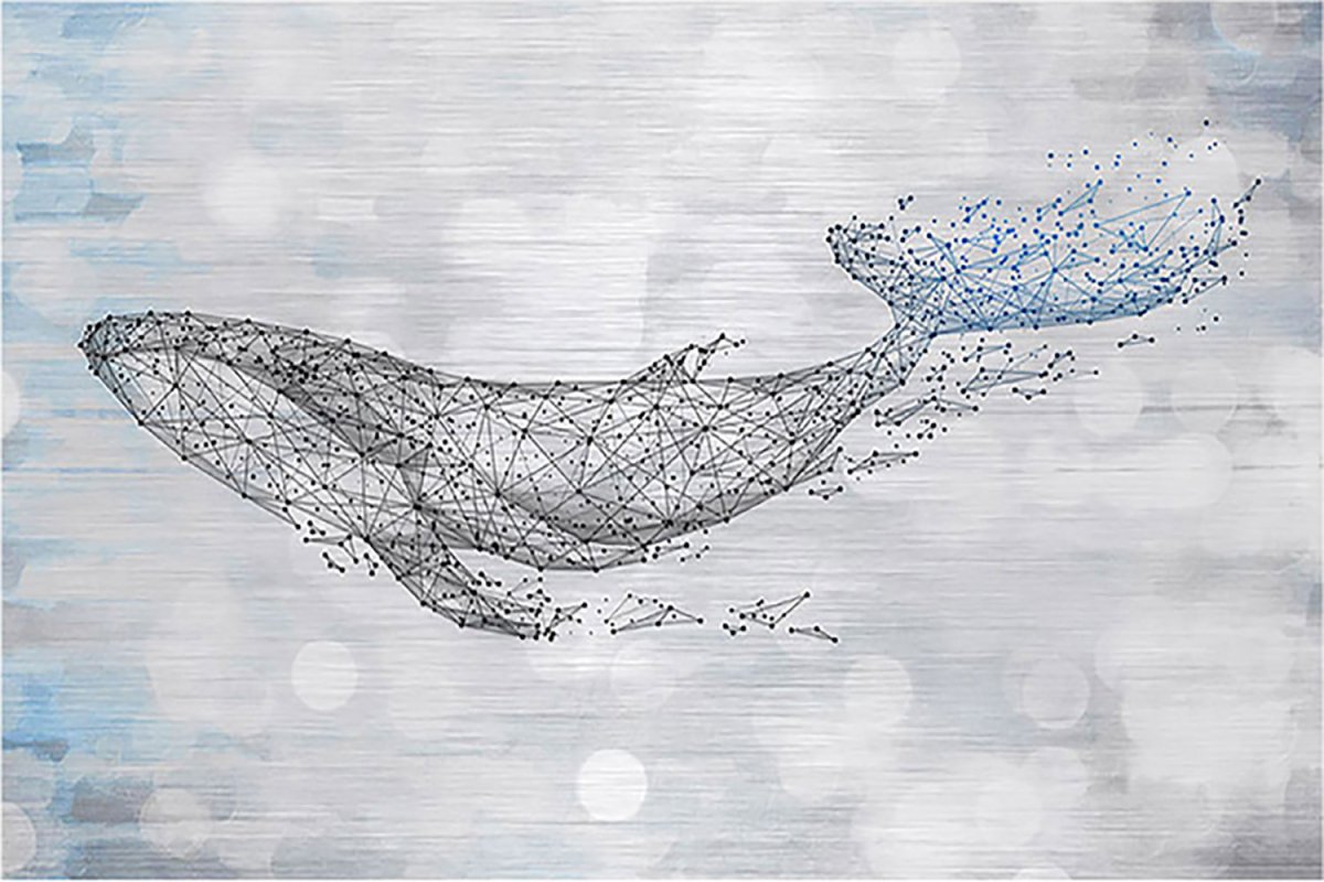 Киты настенные наклейки