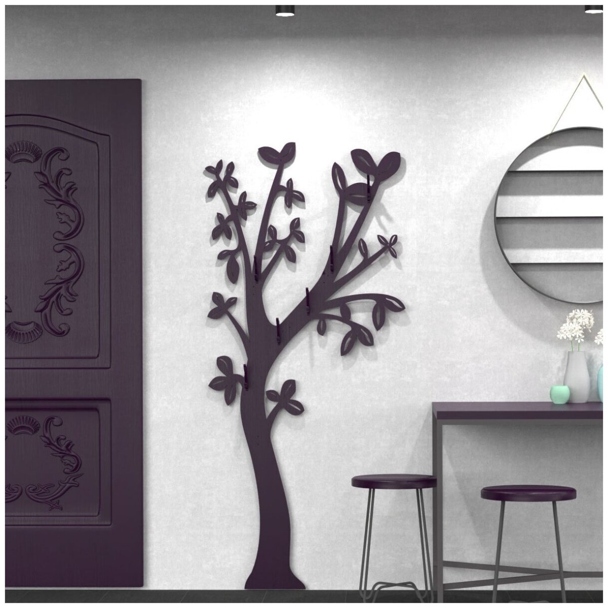 Вешалка настенная "дерево"