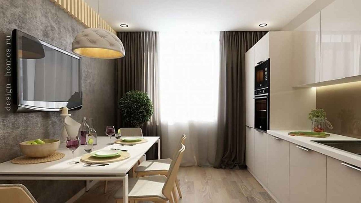 Интерьер кухни 10кв прямоугольная