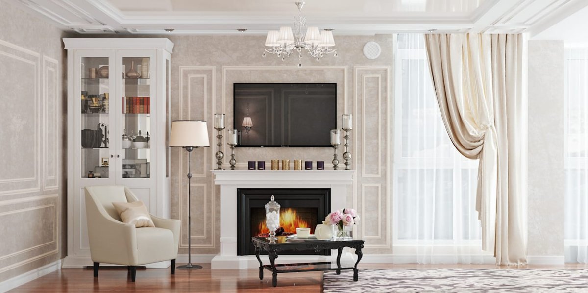 Неоклассика в бежевых тонах
