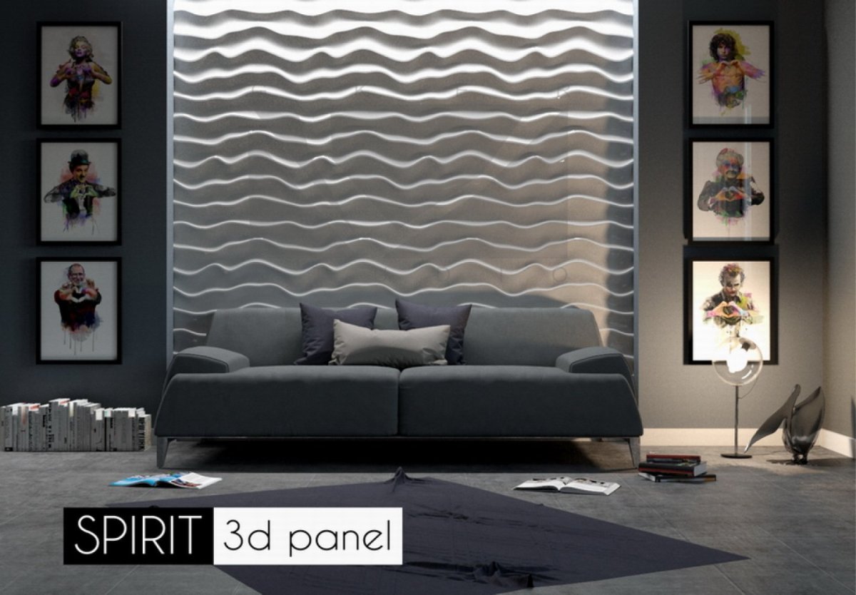 Гипсовая 3d панель "БРИК"