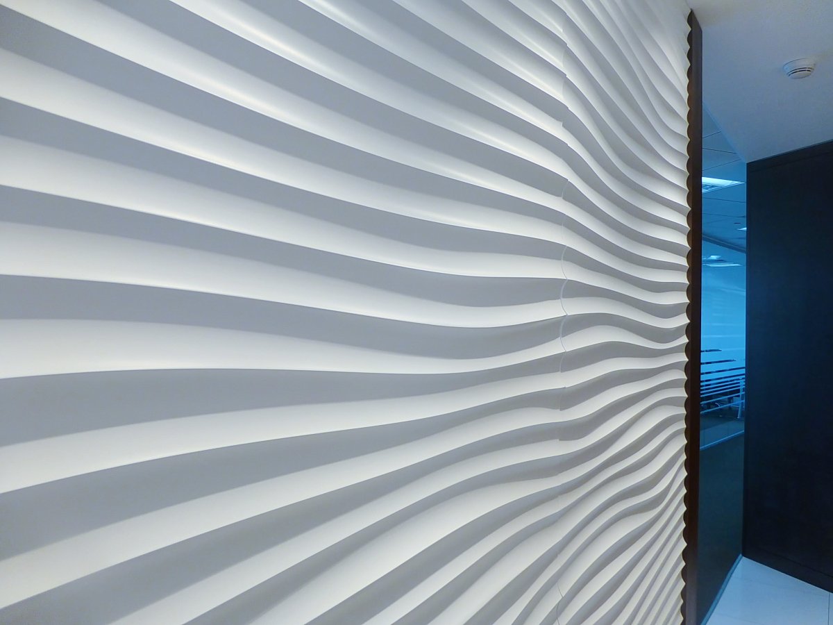 Рельефные стеновые панели офис