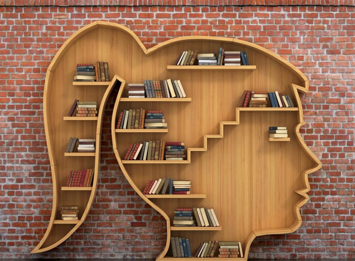 Обои с книжными полками