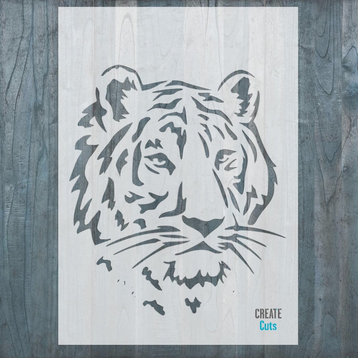 Тигр трафарет