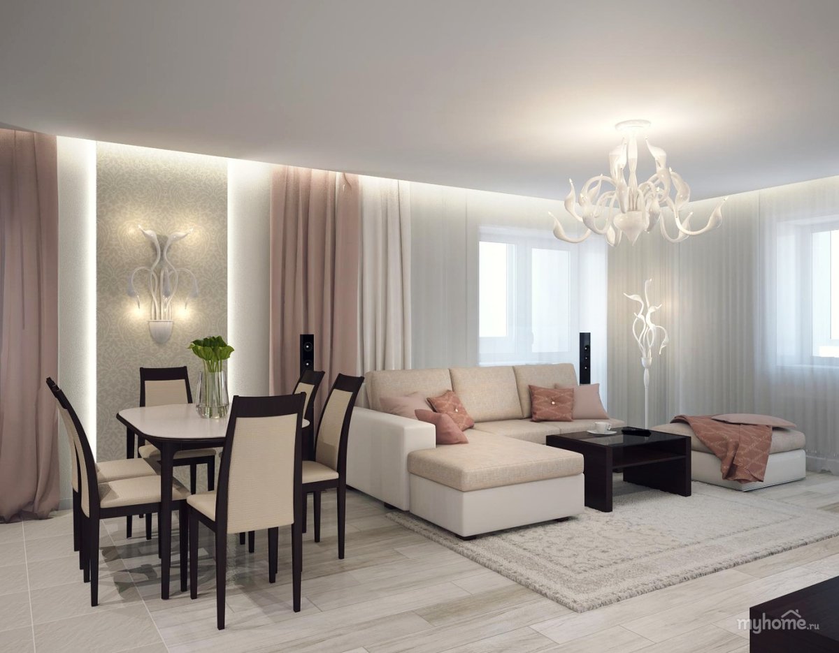 Спальня в бежево кофейных тонах