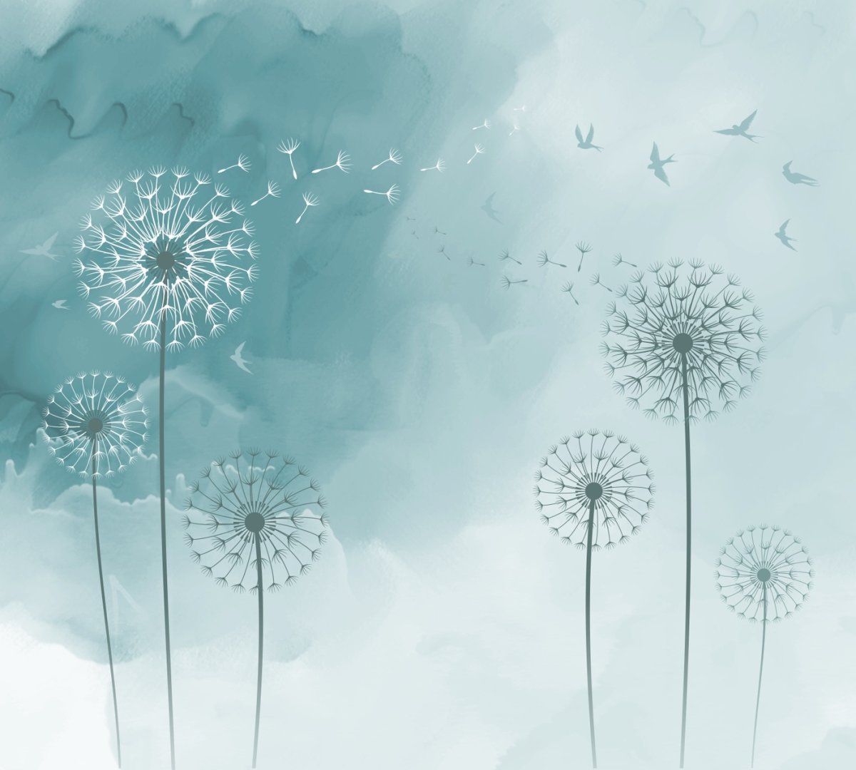 Фотообои одуванчик