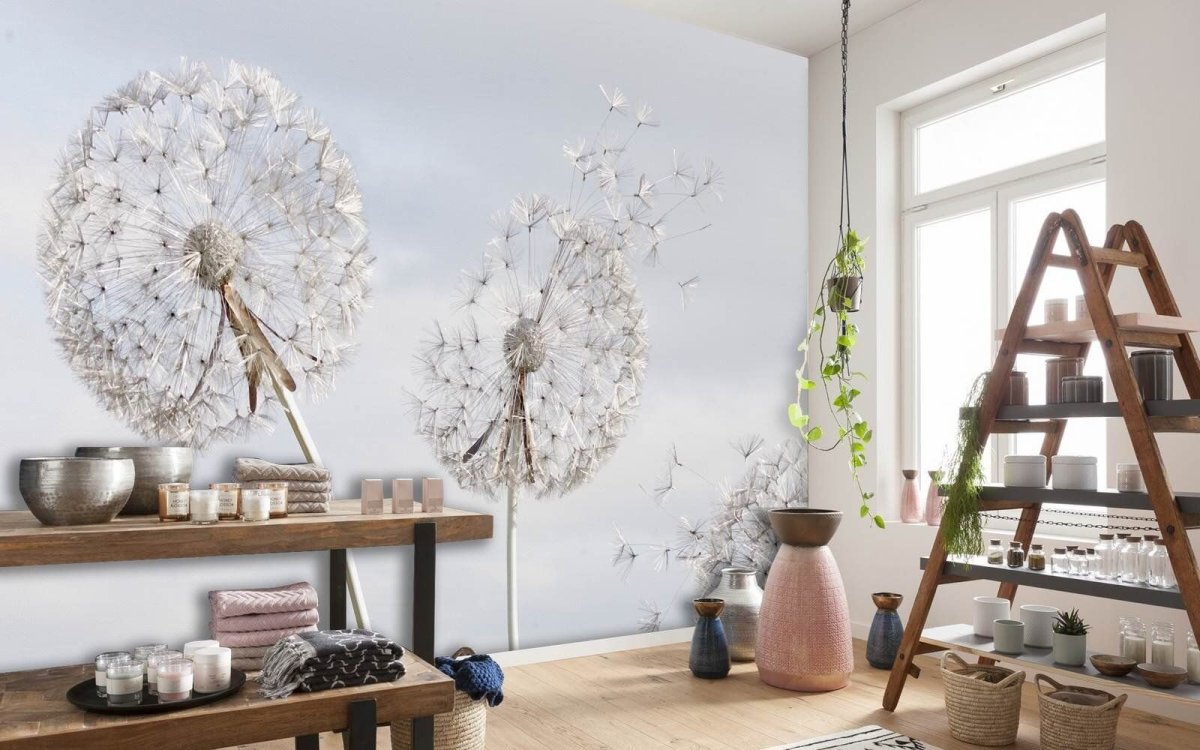 Роспись стен растения