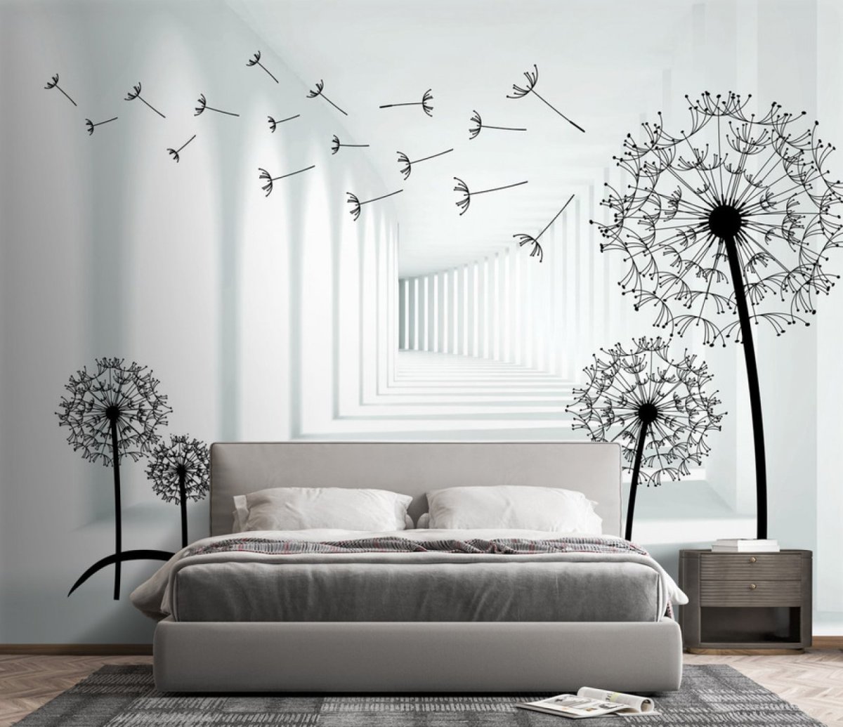 Аффреско одуванчики